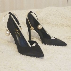 Black high heels (shipped in original box)